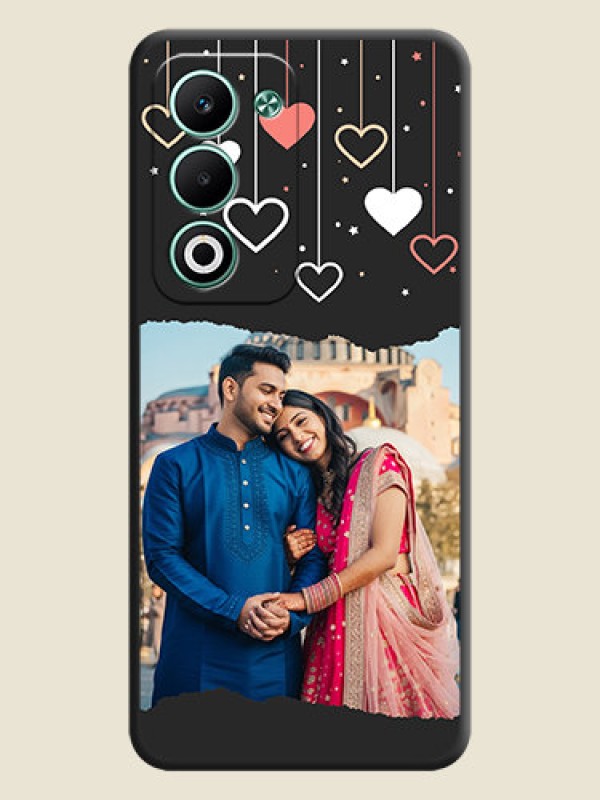 Custom Love Hangings with Splash Wave Picture On Space Black Custom Soft Matte Mobile Back Cover - Oppo A5 5G