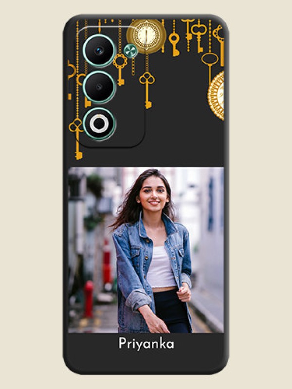 Custom Decorative Design with Text On Space Black Custom Soft Matte Mobile Back Cover - Oppo A5 5G