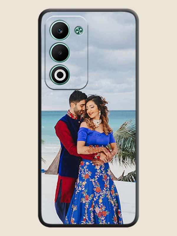 Custom Full Single Pic Upload On Space Black Custom Soft Matte Mobile Back Cover - Oppo A5 5G