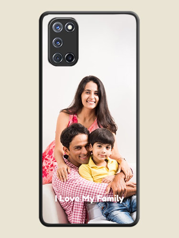 Custom Full Single Pic Upload With Text On Space Black Personalized Soft Matte Phone Covers -Oppo A52
