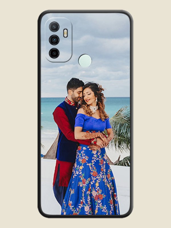 Custom Full Single Pic Upload On Space Black Personalized Soft Matte Phone Covers -Oppo A53