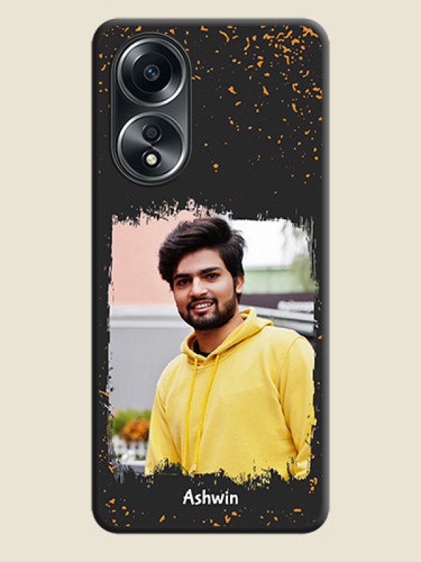 Custom Spray Free Design - Photo on Space Black Soft Matte Phone Cover - Oppo A58
