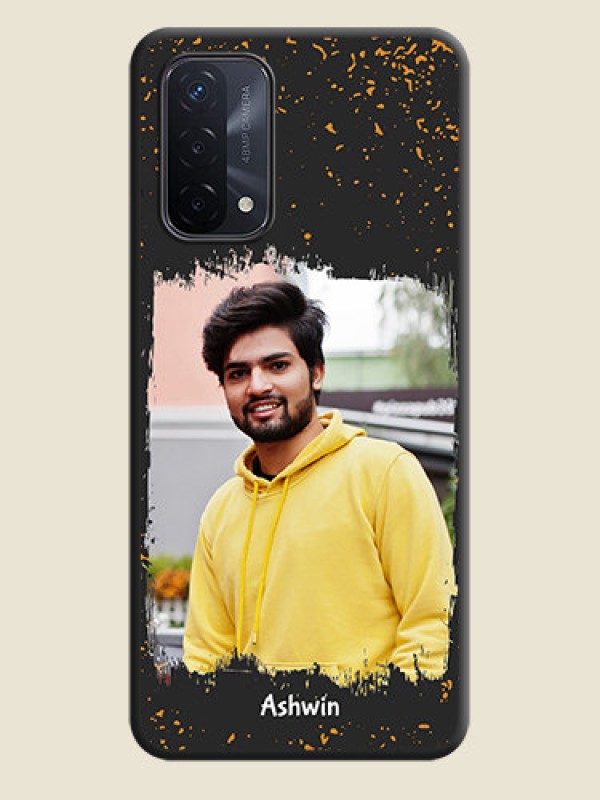 Custom Spray Free Design on Photo on Space Black Soft Matte Phone Cover - Oppo A74 5G