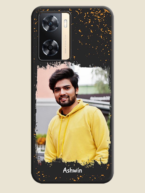 Custom Spray Free Design on Photo on Space Black Soft Matte Phone Cover - Oppo A77s