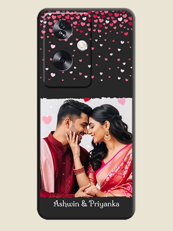 Custom Fall in Love with Your Partner on Photo On Space Black Custom Soft Matte Mobile Back Cover - Oppo A79 5G