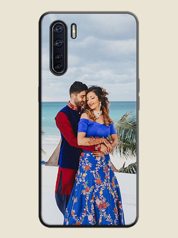 Custom Full Single Pic Upload On Space Black Personalized Soft Matte Phone Covers -Oppo F15