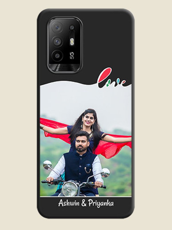 Custom Fall in Love Pattern with Picture on Photo on Space Black Soft Matte Mobile Case - Oppo F19 Pro Plus 5G