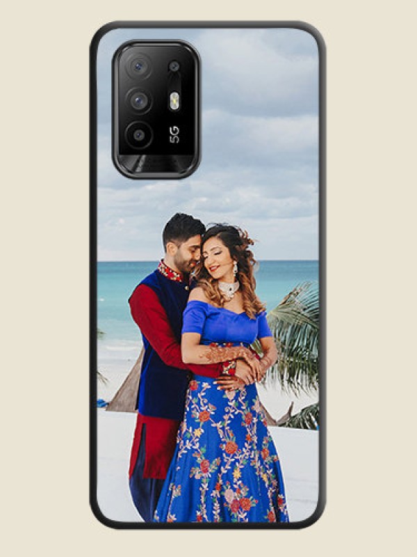 Custom Full Single Pic Upload On Space Black Personalized Soft Matte Phone Covers -Oppo F19 Pro Plus 5G