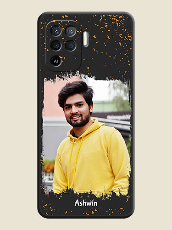 Custom Spray Free Design on Photo on Space Black Soft Matte Phone Cover - Oppo F19 Pro