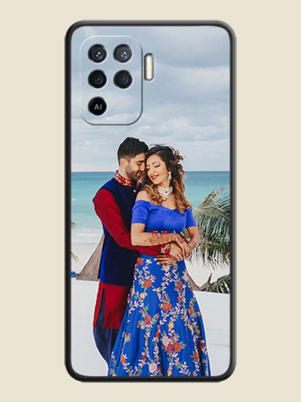Custom Full Single Pic Upload On Space Black Personalized Soft Matte Phone Covers -Oppo F19 Pro