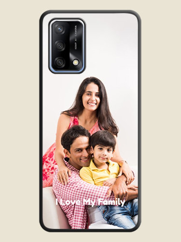 Custom Full Single Pic Upload With Text On Space Black Personalized Soft Matte Phone Covers -Oppo F19