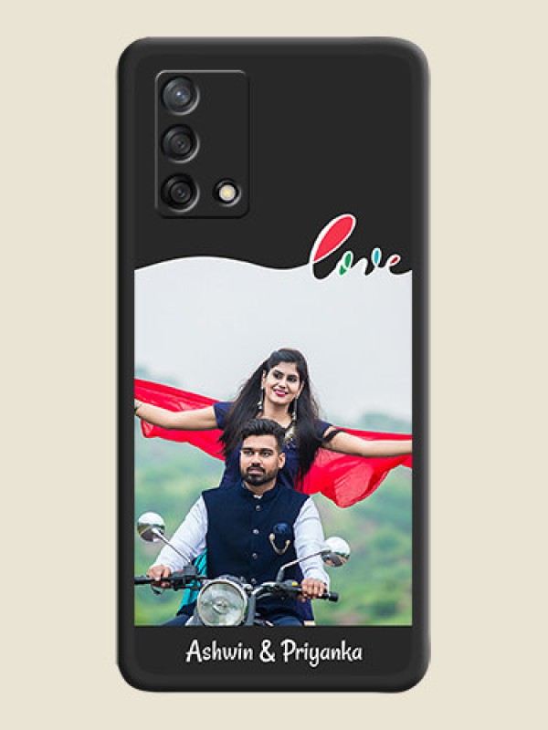 Custom Fall in Love Pattern with Picture on Photo on Space Black Soft Matte Mobile Case - Oppo F19s