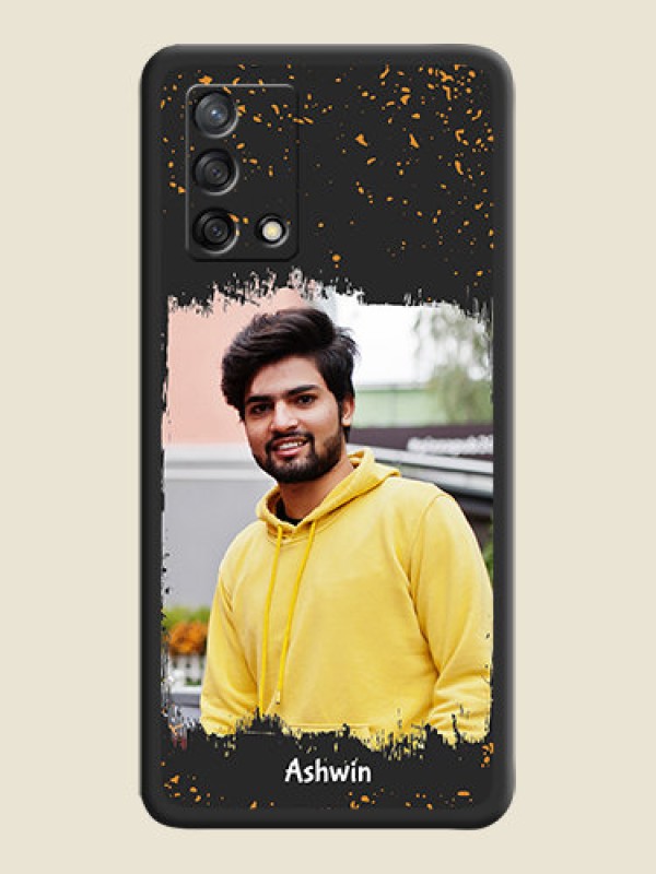 Custom Spray Free Design on Photo on Space Black Soft Matte Phone Cover - Oppo F19s