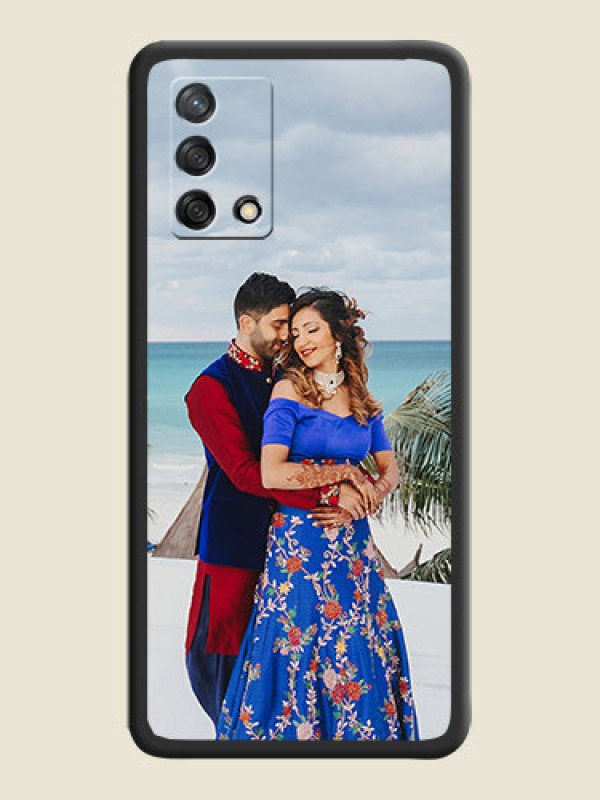 Custom Full Single Pic Upload On Space Black Personalized Soft Matte Phone Covers -Oppo F19S