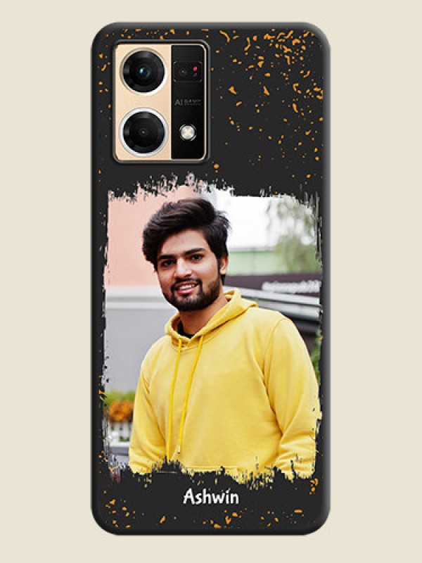 Custom Spray Free Design on Photo on Space Black Soft Matte Phone Cover - Oppo F21 Pro 4G