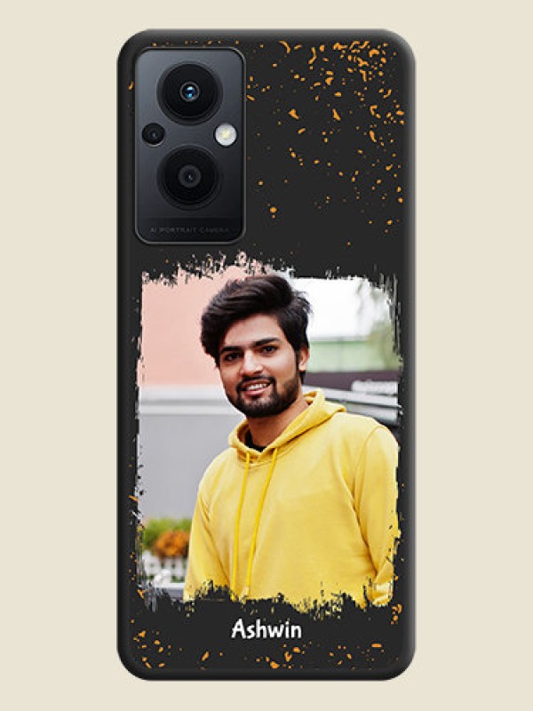Custom Spray Free Design on Photo on Space Black Soft Matte Phone Cover - Oppo F21 Pro 5G
