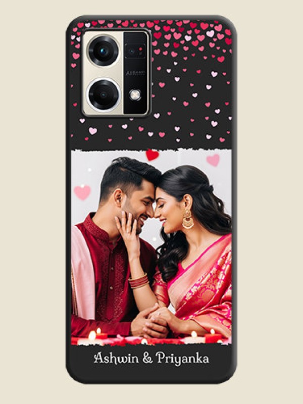 Custom Fall in Love with Your Partner  on Photo on Space Black Soft Matte Phone Cover - Oppo F21s Pro