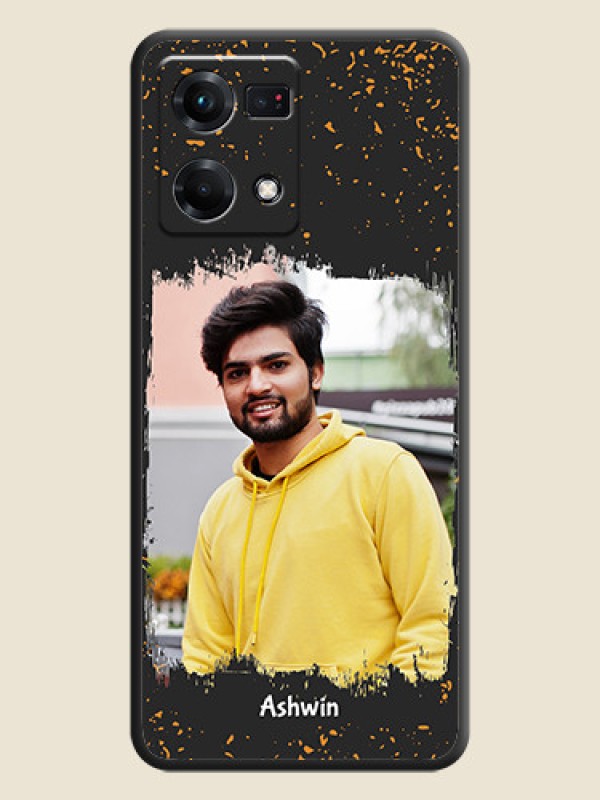 Custom Spray Free Design on Photo on Space Black Soft Matte Phone Cover - Oppo F21s Pro