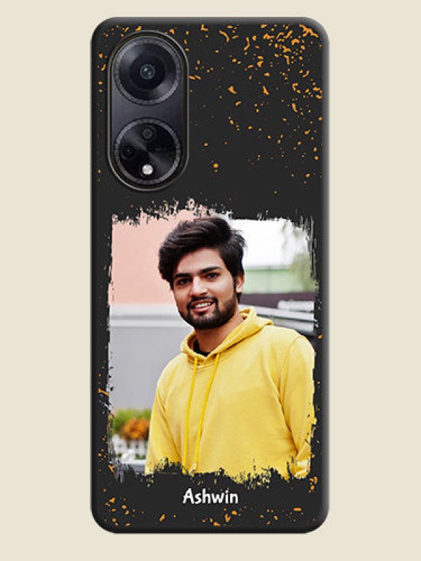 Custom Spray Free Design - Photo on Space Black Soft Matte Phone Cover - Oppo F23 5G