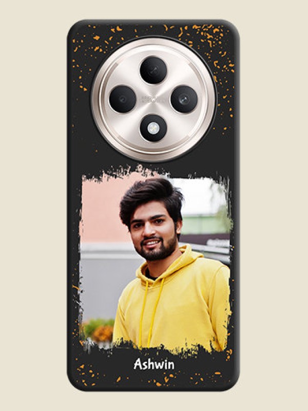 Custom Spray Free Design on Photo On Space Black Custom Soft Matte Mobile Back Cover - Oppo F27 5G