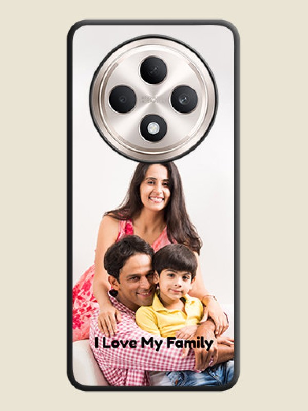 Custom Full Single Pic Upload With Text On Space Black Custom Soft Matte Mobile Back Cover - Oppo F27 5G