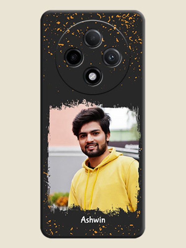 Custom Spray Free Design on Photo On Space Black Custom Soft Matte Mobile Back Cover - Oppo F27 Pro Plus 5G