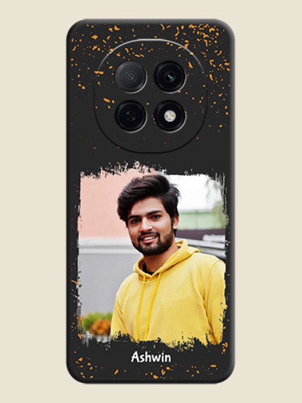 Custom Spray Free Design on Photo On Space Black Custom Soft Matte Mobile Back Cover - Oppo F29 5G