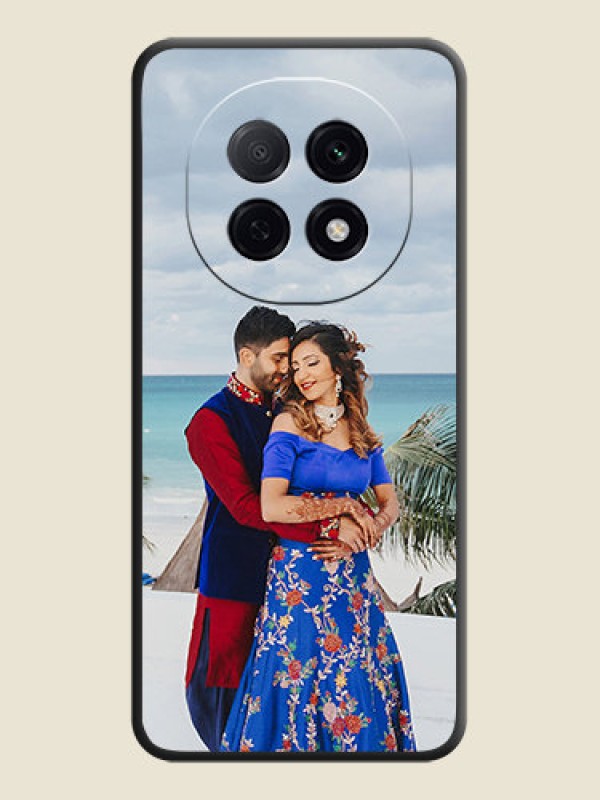 Custom Full Single Pic Upload On Space Black Custom Soft Matte Mobile Back Cover - Oppo F29 5G