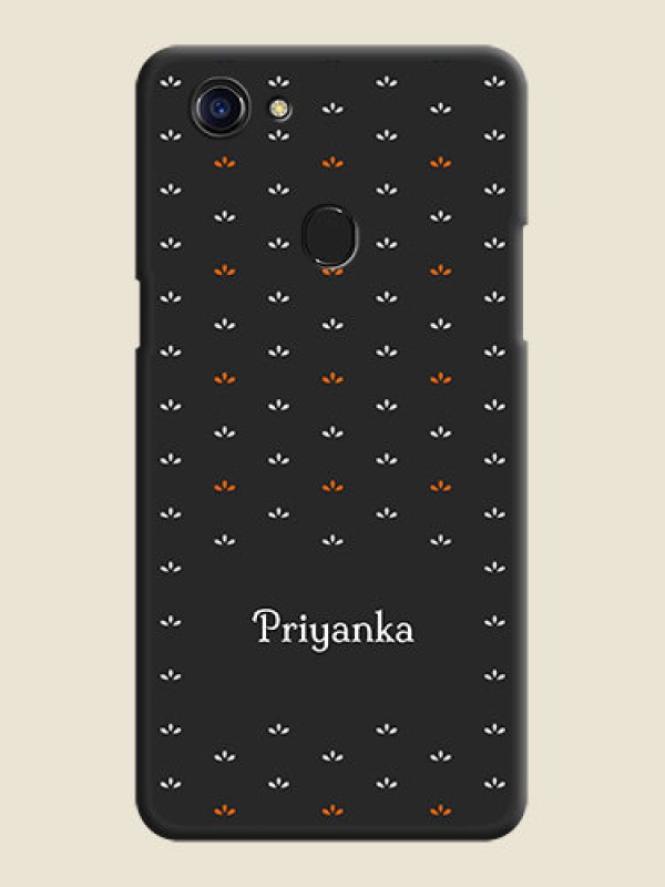 Custom Simple Pattern With Custom Text On Space Black Personalized Soft Matte Phone Covers -Oppo F5 Youth