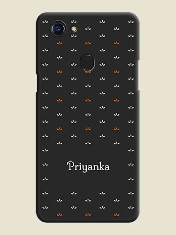 Custom Simple Pattern With Custom Text On Space Black Personalized Soft Matte Phone Covers -Oppo F5