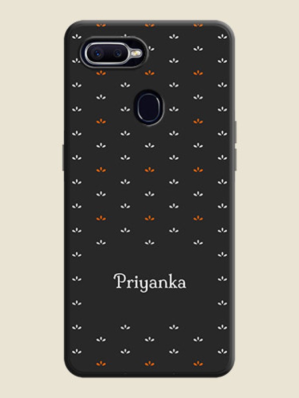 Custom Simple Pattern With Custom Text On Space Black Personalized Soft Matte Phone Covers -Oppo F9 Pro