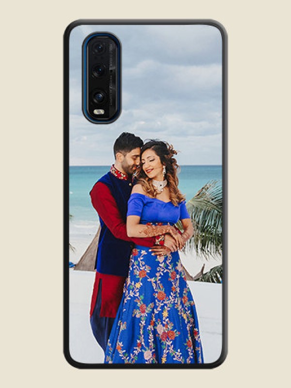 Custom Full Single Pic Upload On Space Black Personalized Soft Matte Phone Covers -Oppo Find X2