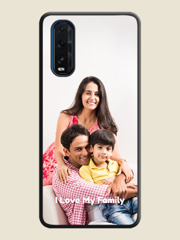 Custom Full Single Pic Upload With Text On Space Black Personalized Soft Matte Phone Covers -Oppo Find X2
