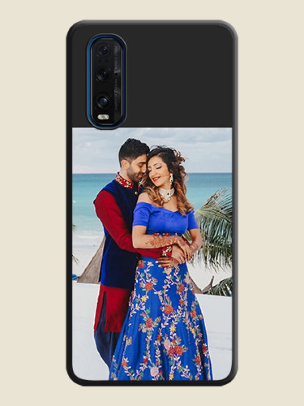 Custom Image Upload With Space Black Color On Custom Soft Matte Mobile Back Cover - Oppo Find X2