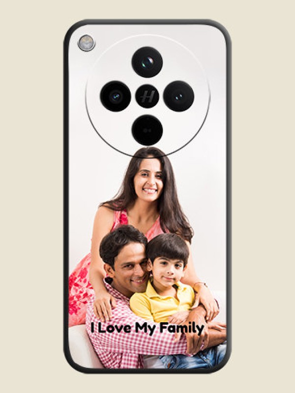 Custom Full Single Pic Upload With Text On Space Black Custom Soft Matte Mobile Back Cover - Oppo Find X8 5G