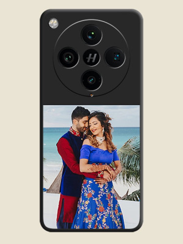 Custom Image Upload With Space Black Color On Custom Soft Matte Mobile Back Cover - Oppo Find X8 Pro 5G