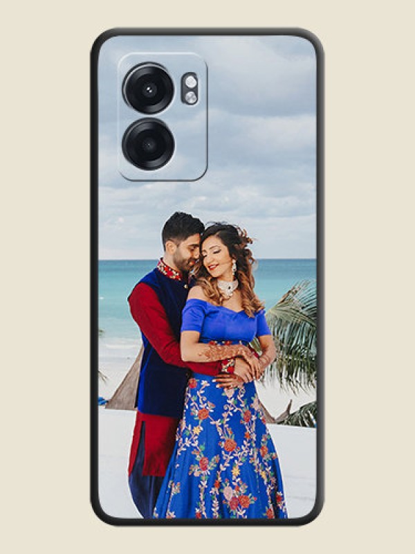 Custom Full Single Pic Upload On Space Black Personalized Soft Matte Phone Covers -Oppo K10 5G