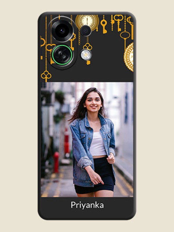 Custom Decorative Design with Text On Space Black Custom Soft Matte Mobile Back Cover - Oppo K13 Turbo Pro 5G