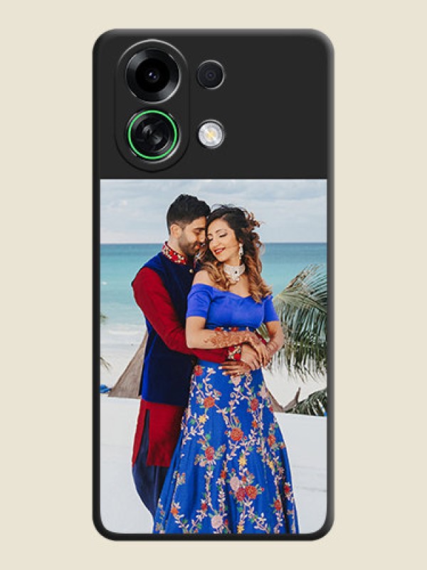 Custom Image Upload With Space Black Color On Custom Soft Matte Mobile Back Cover - Oppo K13 Turbo Pro 5G