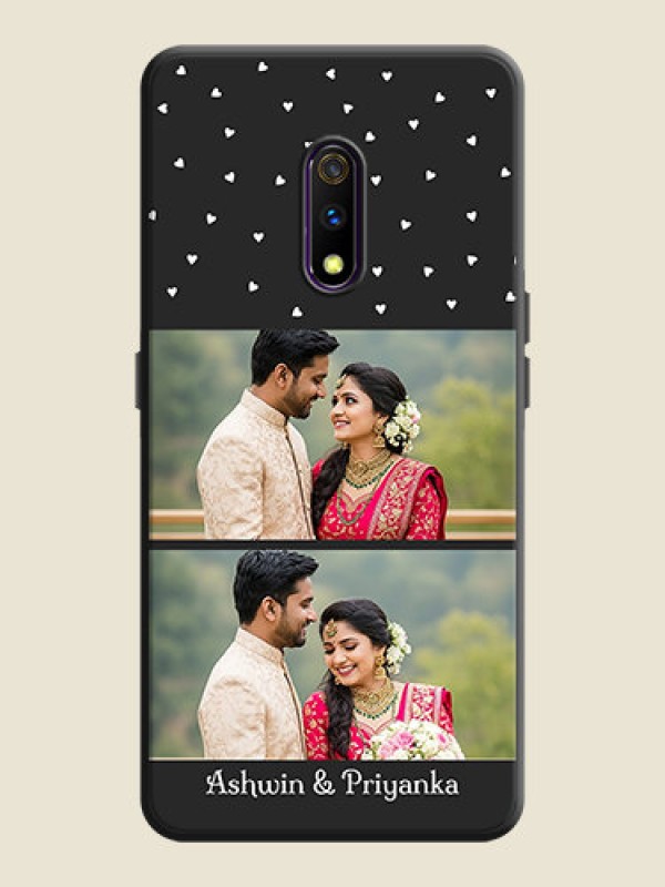 Custom Miniature Love Symbols with Name on Space Black Custom Soft Matte Back Cover - Oppo K3
