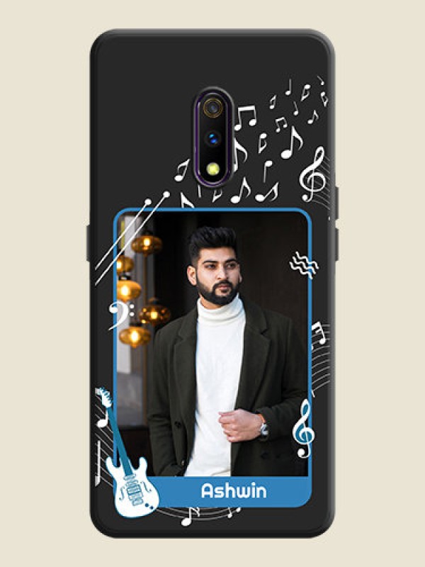 Custom Musical Theme Design with Text on Photo on Space Black Soft Matte Mobile Case - Oppo K3