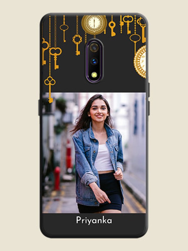 Custom Decorative Design with Text on Space Black Custom Soft Matte Back Cover - Oppo K3