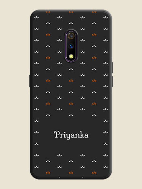 Custom Simple Pattern With Custom Text On Space Black Personalized Soft Matte Phone Covers -Oppo K3