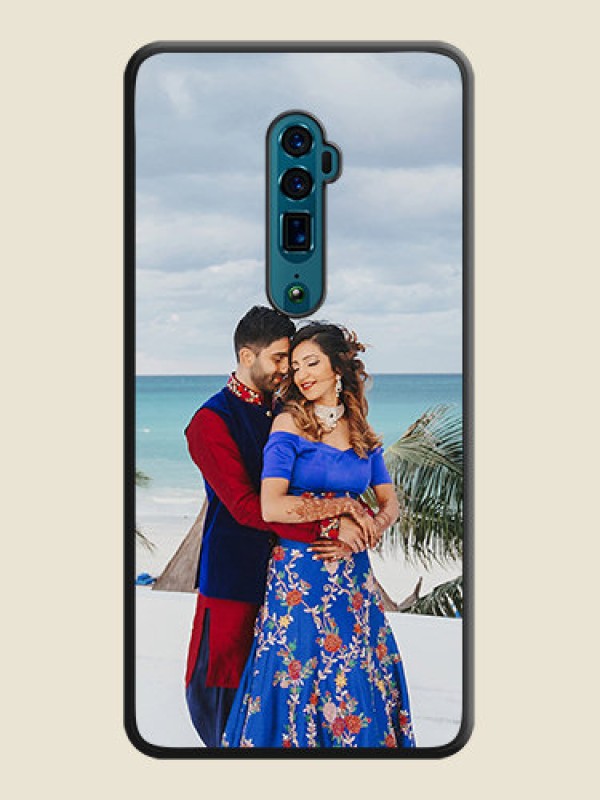 Custom Full Single Pic Upload On Space Black Personalized Soft Matte Phone Covers -Oppo Reno 10X Zoom