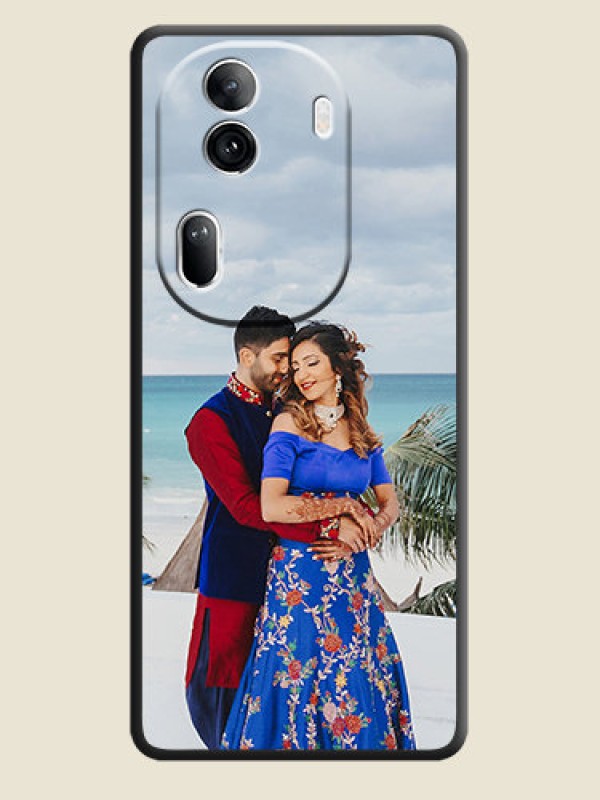 Custom Full Single Pic Upload On Space Black Personalized Soft Matte Phone Covers - Reno 11 Pro 5G