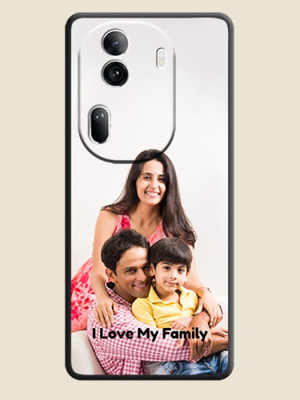 Custom Full Single Pic Upload With Text On Space Black Personalized Soft Matte Phone Covers - Reno 11 Pro 5G