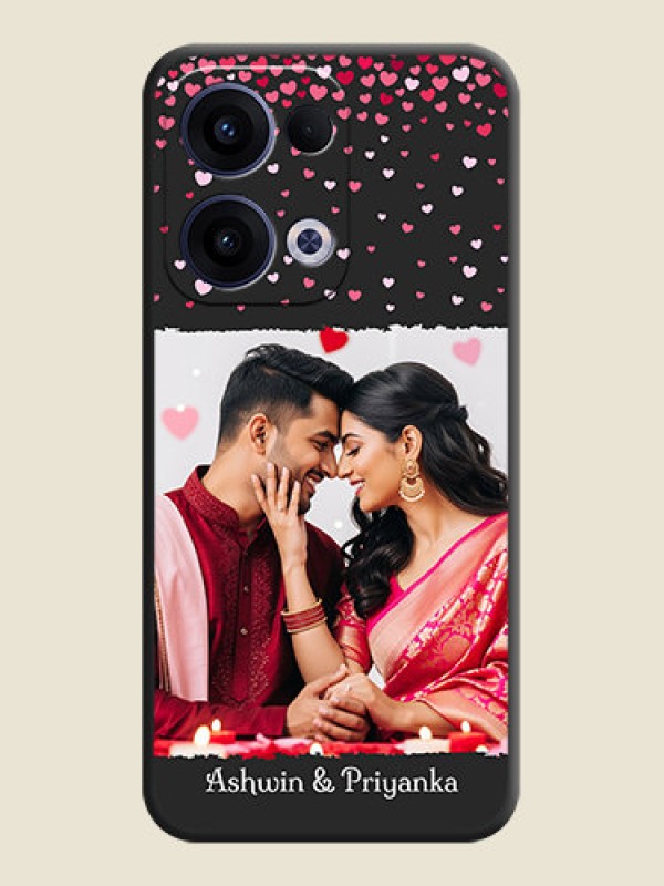 Custom Fall in Love with Your Partner on Photo On Space Black Custom Soft Matte Mobile Back Cover - Oppo Reno 13 5G