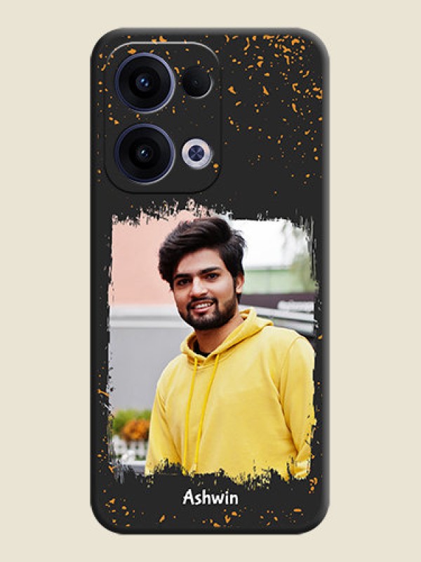 Custom Spray Free Design on Photo On Space Black Custom Soft Matte Mobile Back Cover - Oppo Reno 13 5G