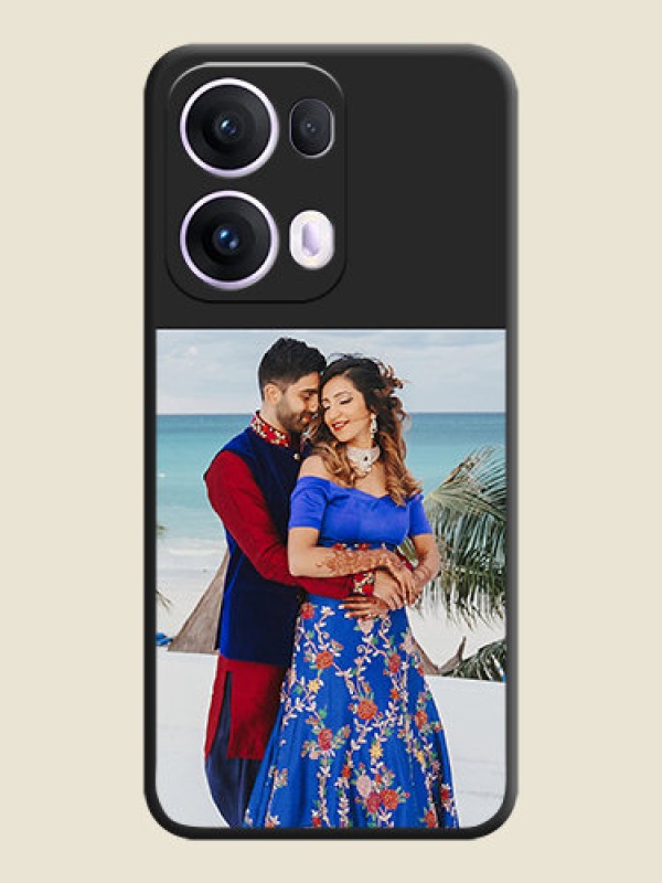 Custom Image Upload With Space Black Color On Custom Soft Matte Mobile Back Cover - Oppo Reno 13 Pro 5G