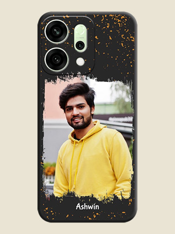 Custom Spray Free Design on Photo On Space Black Custom Soft Matte Mobile Back Cover - Oppo Reno 14 5G